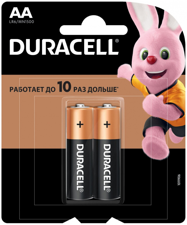DURACELL батарейки AA 2шт CN