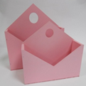 Ящик-конверт №1 пастельный розовый, 20,5*18*6 см