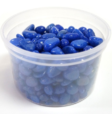 Галька цветная крупная синяя (фракция 10-15мм)