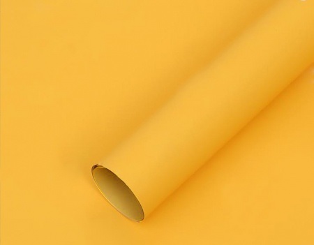 Упак. материал флористическая пленка "Самая нужная премиум", 65 мкр, 58 см х 10 м, желтый