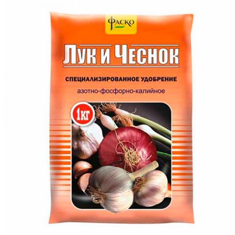Удобрение гранулированное минеральное сухое Лук и чеснок Фаско  1кг