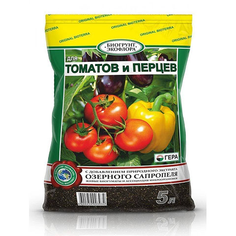 Био-грунт для томатов и перцев 5л гера