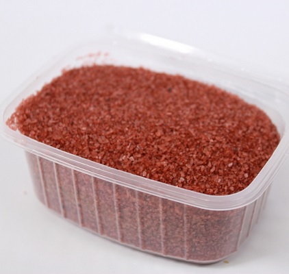 Песок цвет. бордовый (кварцевая крошка, фракция 0,5-1мм)