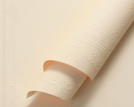 Дизайнерская бумага "Барокко", 53см х 53см,100г/м2, 10 листов /упак, шампань