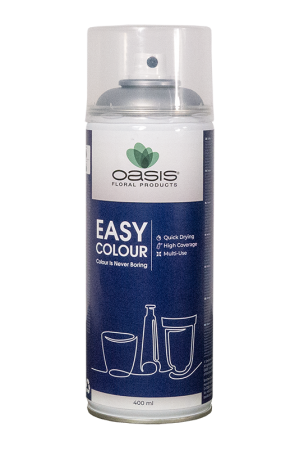 Спрей Краска Oasis Easy Color Metalic Spray Silver, 400мл. с металл. блеском. серебо. арт 30-05224