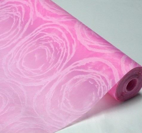 Фетр 3D ламинированный "Солнце" 50см*10м розовый