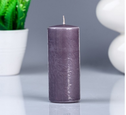 Цилиндр 50 Н-200мм свеча парафин фиолетовая