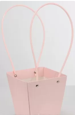 Пакет подарочный "Мастхэв тисненый", малый, 13,5х9,5х15 см, 10 шт./упак.,, светло-розовый
