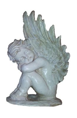 Фигурка Ангел на камне смотрит вправо H-29см