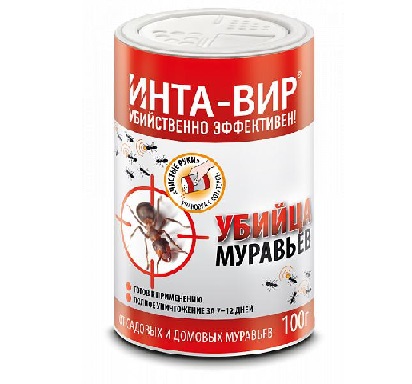 Инсектицидное средство от муравьев Инта-Вир в банке 100г