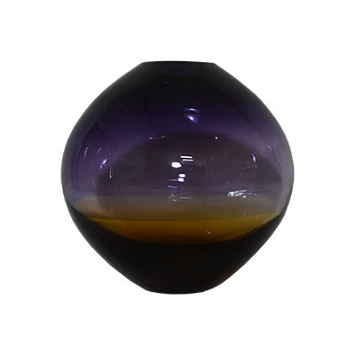 Ваза-шар "Янтарно-фиолетовая"  h 205