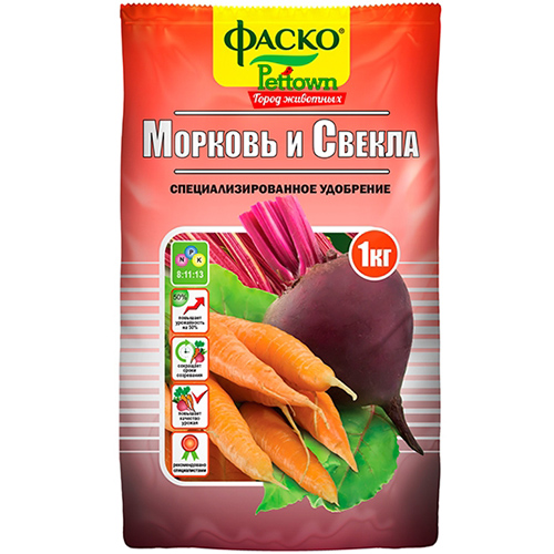 Удобрение минеральное сухое Фаско тукосмесь Для моркови и свеклы 1кг