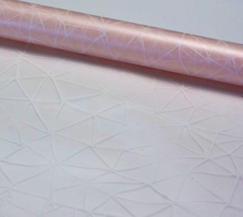 Пленка мат. корейская "паутинка" 58см*10м цвет розовый