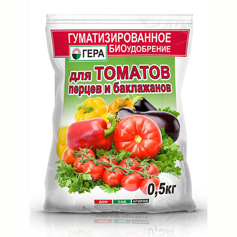 Удобрение для перцев и томатов 0,5кг гера