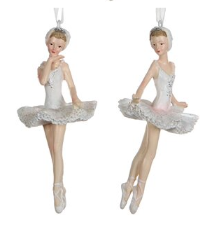 Елочная игрушка Балерина Анастейша - танцовщица из Ливерпуля 11 см, подвеска (Вика)