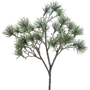 Хвойная ветка Virginia Pine заиндевелая 22 см, ЛИТАЯ 100% (Hogewoning)