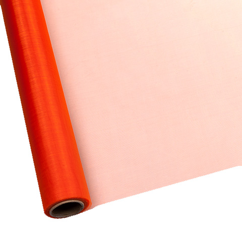 Упаковочный материал Органза 70см*9м (оранжевый 1004)