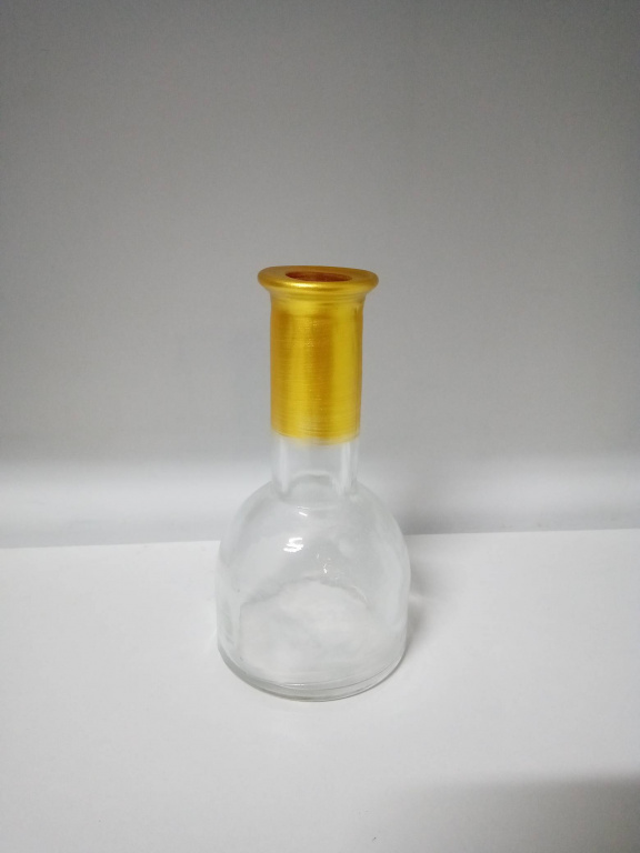 Астерий Геллер ваза-бутылочка для одного цветка, цветной микс прозрачный
