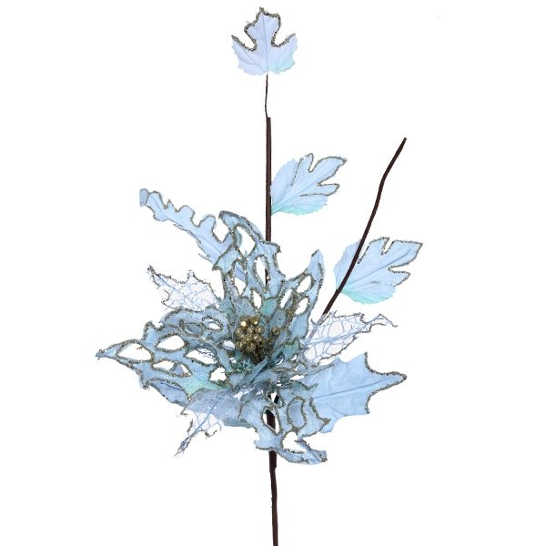 Цветок искусственный "Пуансеттия", L30 W9 H55 см