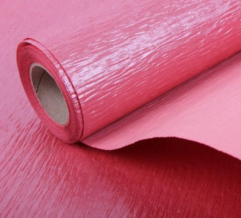 Упак. материал рельефная бумага, перламутр., двухсторонняя 50см*5м розовый