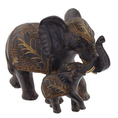Фигурка декоративная "Слоны", L24 W12 H19 см