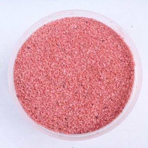 Песок цвет. розовый (кварцевая крошка, фракция 0,5-1мм) 