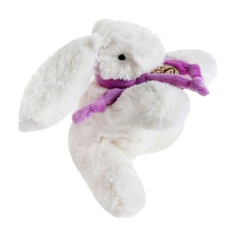 Игрушка мягкая Кролик 60см белый/фиолетовый Lapkin