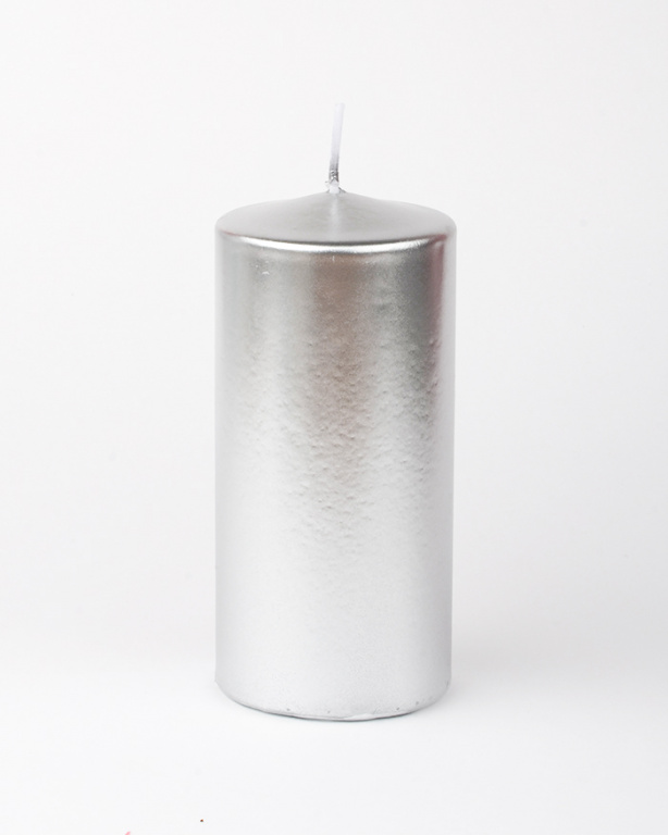 Цилиндр 40 Н-120мм,свеча парафин , серебро