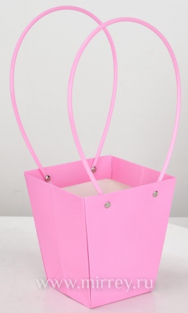 Пакет подарочный "Мастхэв" малый, 13,5х9,5х15 см, 1 шт., розовый фламинго