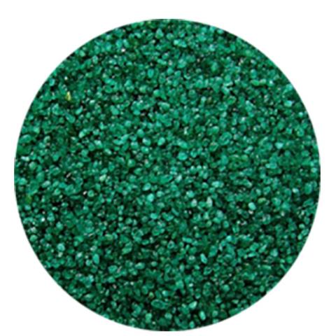 Песок цвет. темно зеленый (кварцевая крошка, фракция 0,5-1мм)