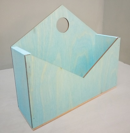 Ящик-конверт №1 пастельный голубой, 20,5*18*6 см