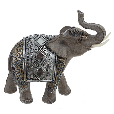 Фигурка декоративная "Слон", 1, L16 W7 H16 см