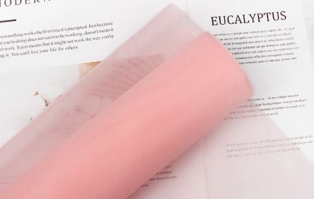 Упак. материал "Вуаль", 50 см х 10 ярд., розовый