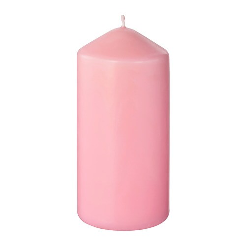 Цилиндр 40 Н-120мм,свеча парафин , светло-розовый