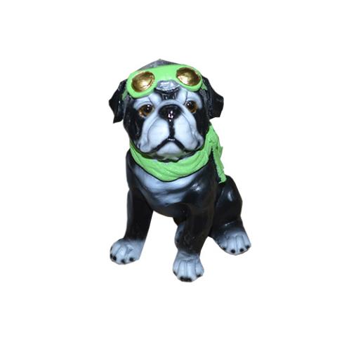Собака с очками в шарфе Н-19см