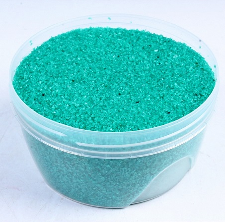 Песок цвет. изумруд (кварцевая крошка, фракция 0,5-1мм) 