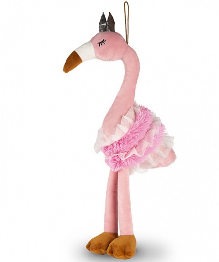 Игрушка мягкая Фламинго,Maxitoys Luxury Фламинго в юбочке и короне 26см