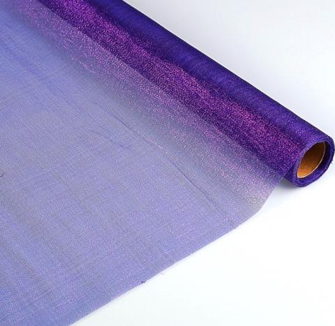 Упак. материал сетка с металл. нитью 50см*4,5м фиолетовый
