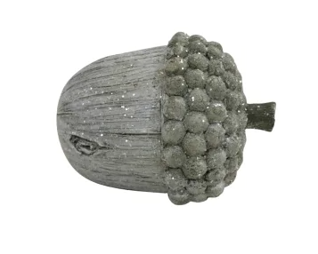 Фигура ЖЁЛУДЬ H12 см, пластик, серый (Вика)