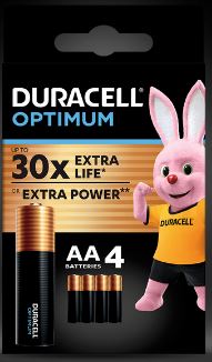 DURACELL OPTIMUM Батарейки AA 4шт