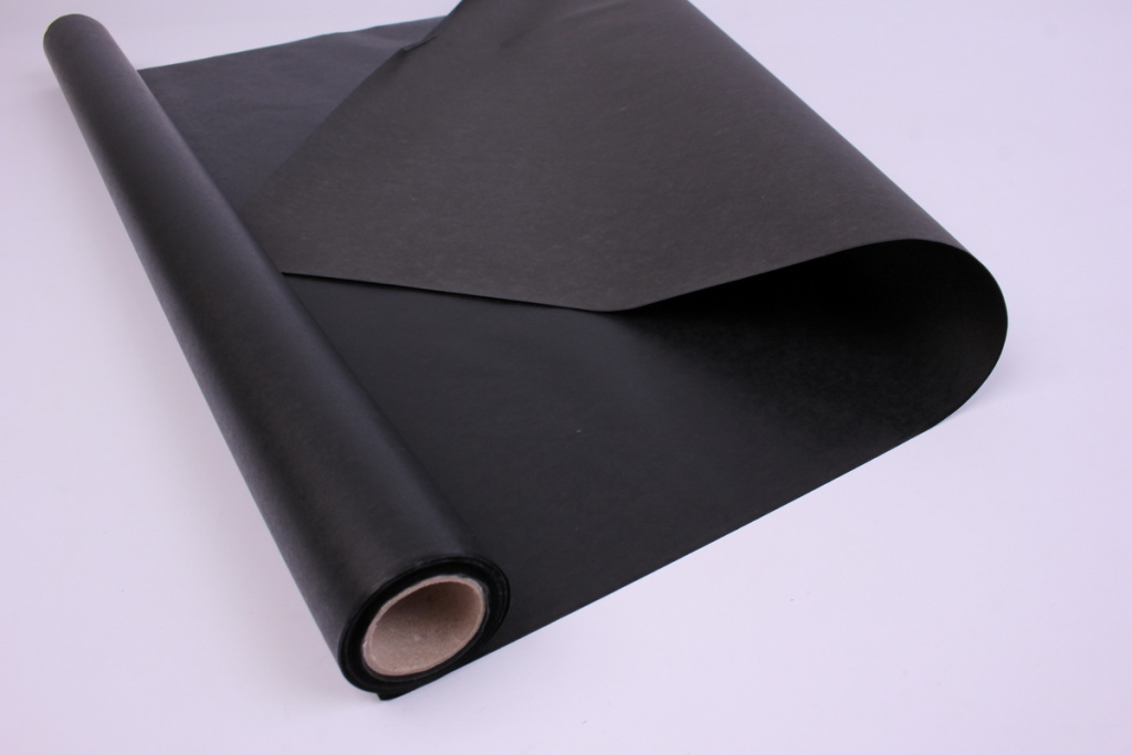 Упак. материал флористический пергамент, 50см*10м черный