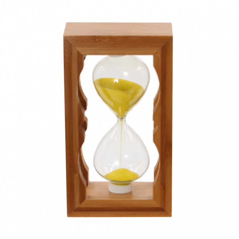Часы песочные (2 мин.7 сек.), L8 W5 H14,5 см