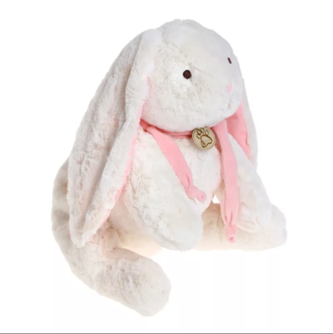 Игрушка мягкая Кролик 60см белый/розовый Lapkin