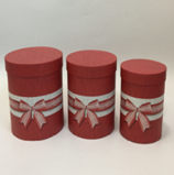 Набор коробок для цветов L.18x20.5cm M.16x19.7cm S.13.8x18.2cm красный