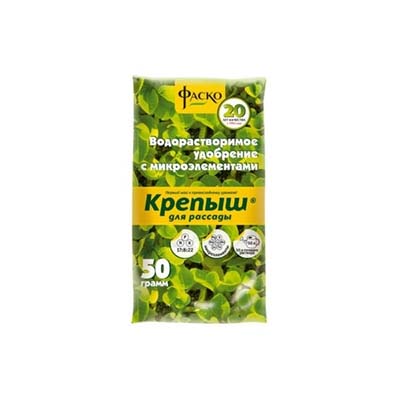 Удобр органо-минеральное водорастворимое  Крепыш для рассады 50г