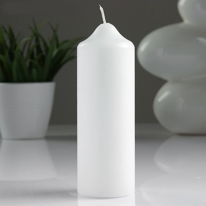 Цилиндр 50 Н-200мм свеча парафин белая