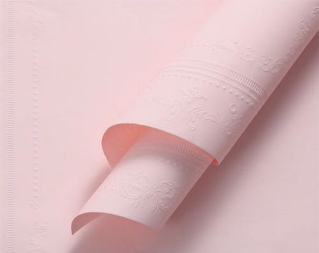 Дизайнерская бумага "Барокко", 53см х 53см, 100г/м2, 10 листов /упак, нежно-розовый