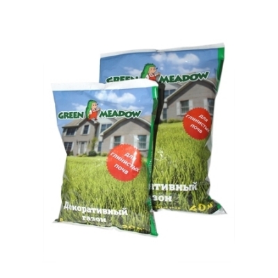 Газон  GREEN MEADOW Зеленый Ковер,декоративный газон для глинистых почв 10кг
