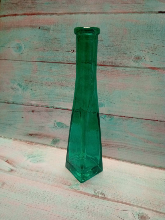 Стрелки 1-зеленый прозрачный "Стрелки" ваза пирамидка малая прозрачная