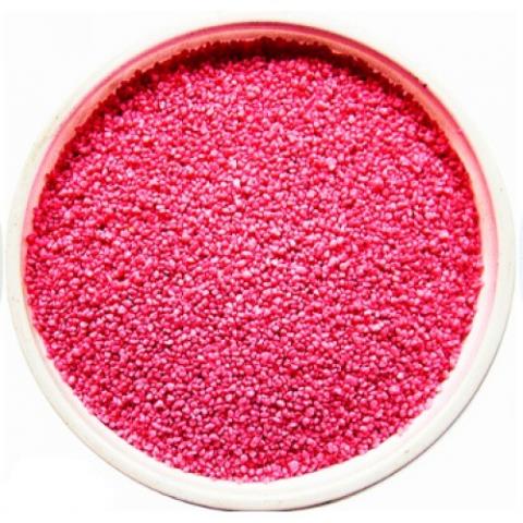 Песок цвет. розовый (кварцевая крошка, фракция 0,5-1мм)